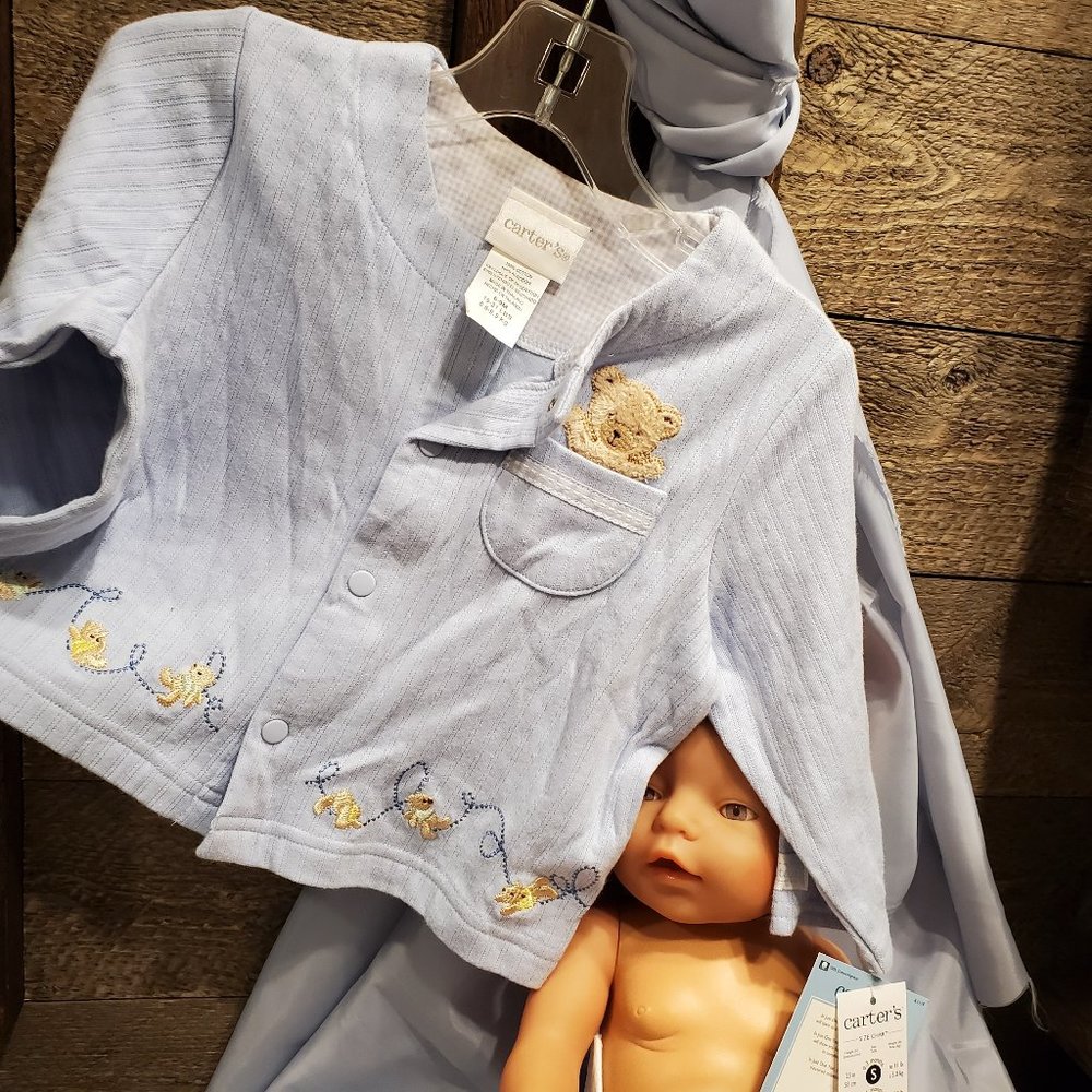 Carter’s Baby Boy Top 6-9M Teddy Bear Graphic Tee NWT 100% Cotton